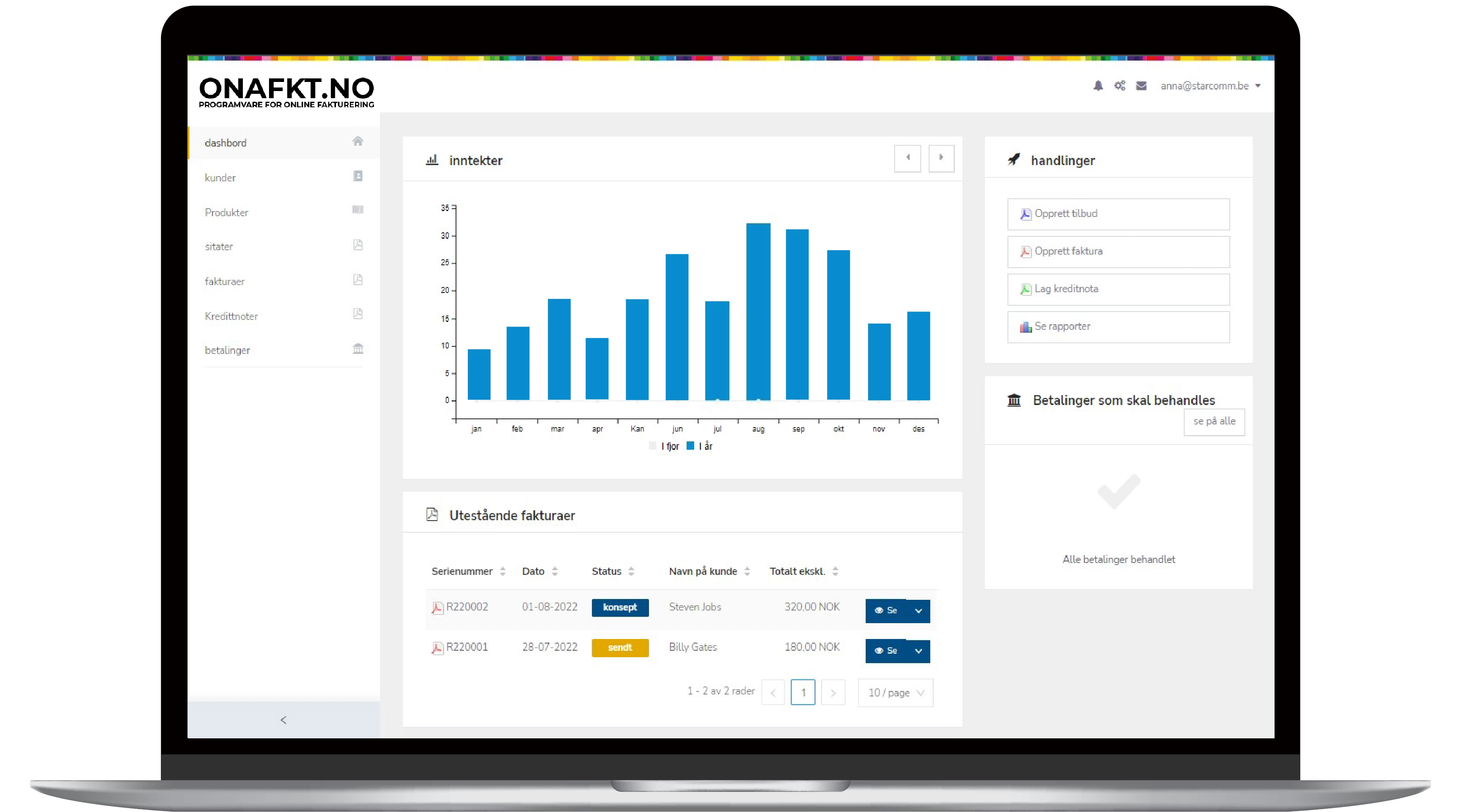 Hvordan starte med onFakt?